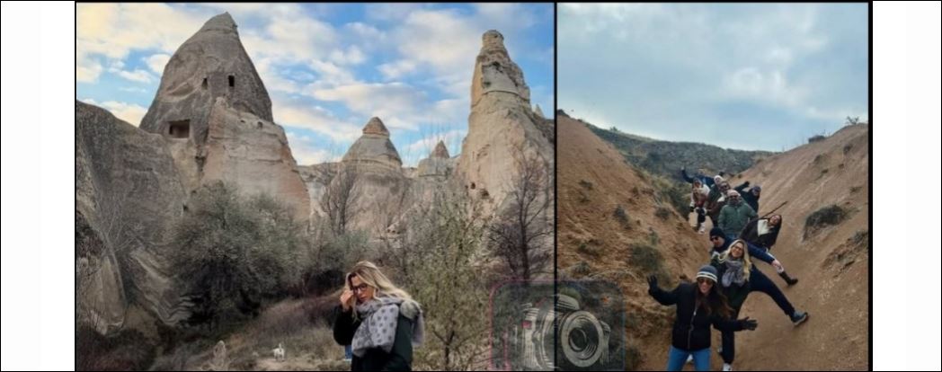 Pınar Sabancı, arkadaşlarıyla birlikte